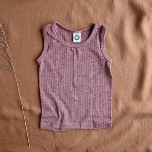 Child's Sleeveless Vest - Organic Cotton/Wool/Silk (1-12y)