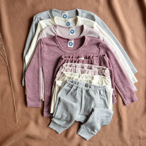 Child's Top Long Sleeve - Organic Cotton/Wool/Silk (1-12 years)