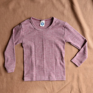 Child's Top Long Sleeve - Organic Cotton/Wool/Silk (1-12 years)