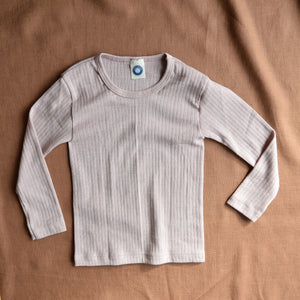 Child's Top Long Sleeve - Organic Cotton/Wool/Silk (1-12 years)