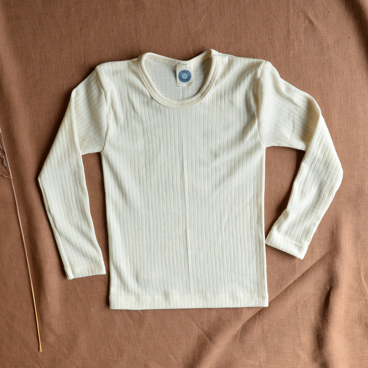 Child's Long Sleeve Top - Organic Cotton/Merino/Silk (1-12 years)