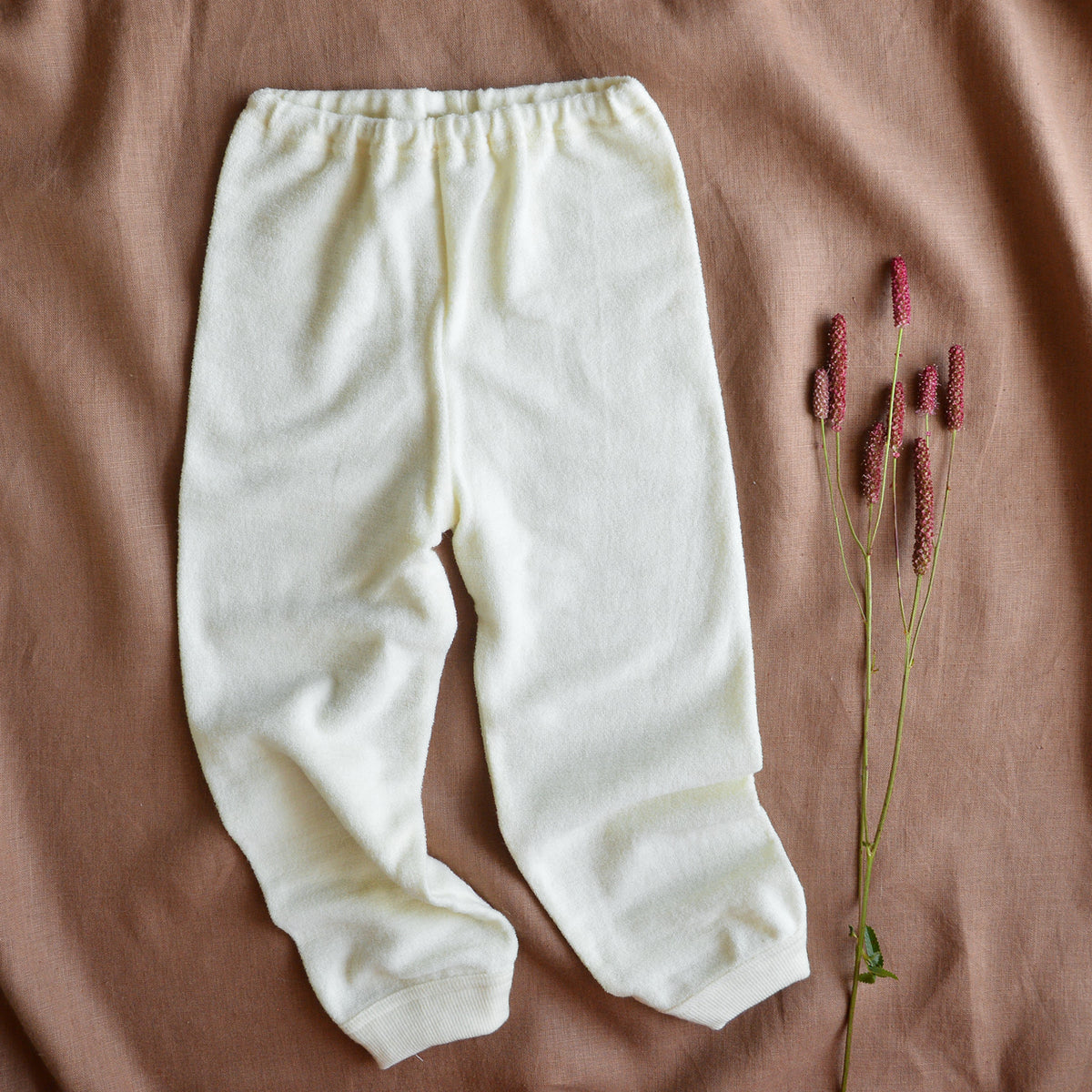 Child's PJ SET - 100% Organic Merino Terry - Natural (1-12y) *Returning 2026