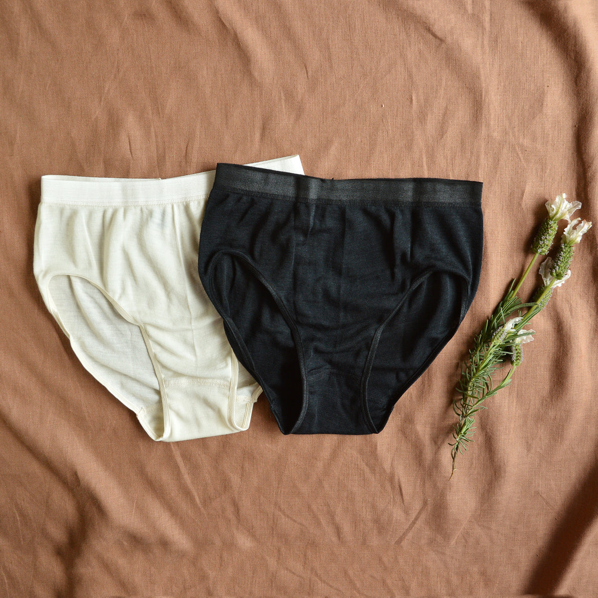 Women's High Cut Briefs - Organic Merino/Silk (S-XL)