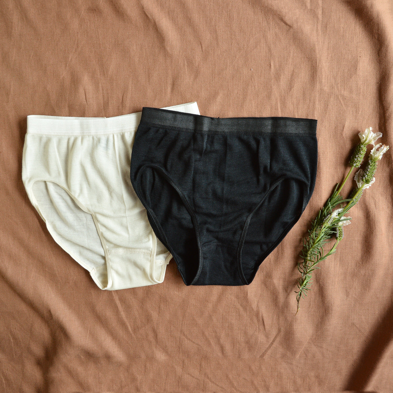 Women's High Cut Briefs - Organic Merino/Silk (S-XL)