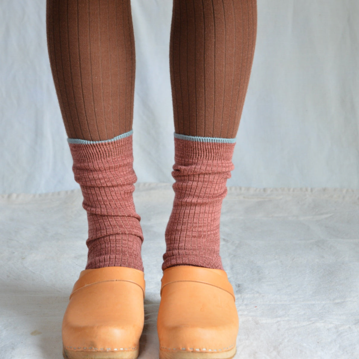 FUB Merino Wool Socks - Fine Melange Knit (Adults)