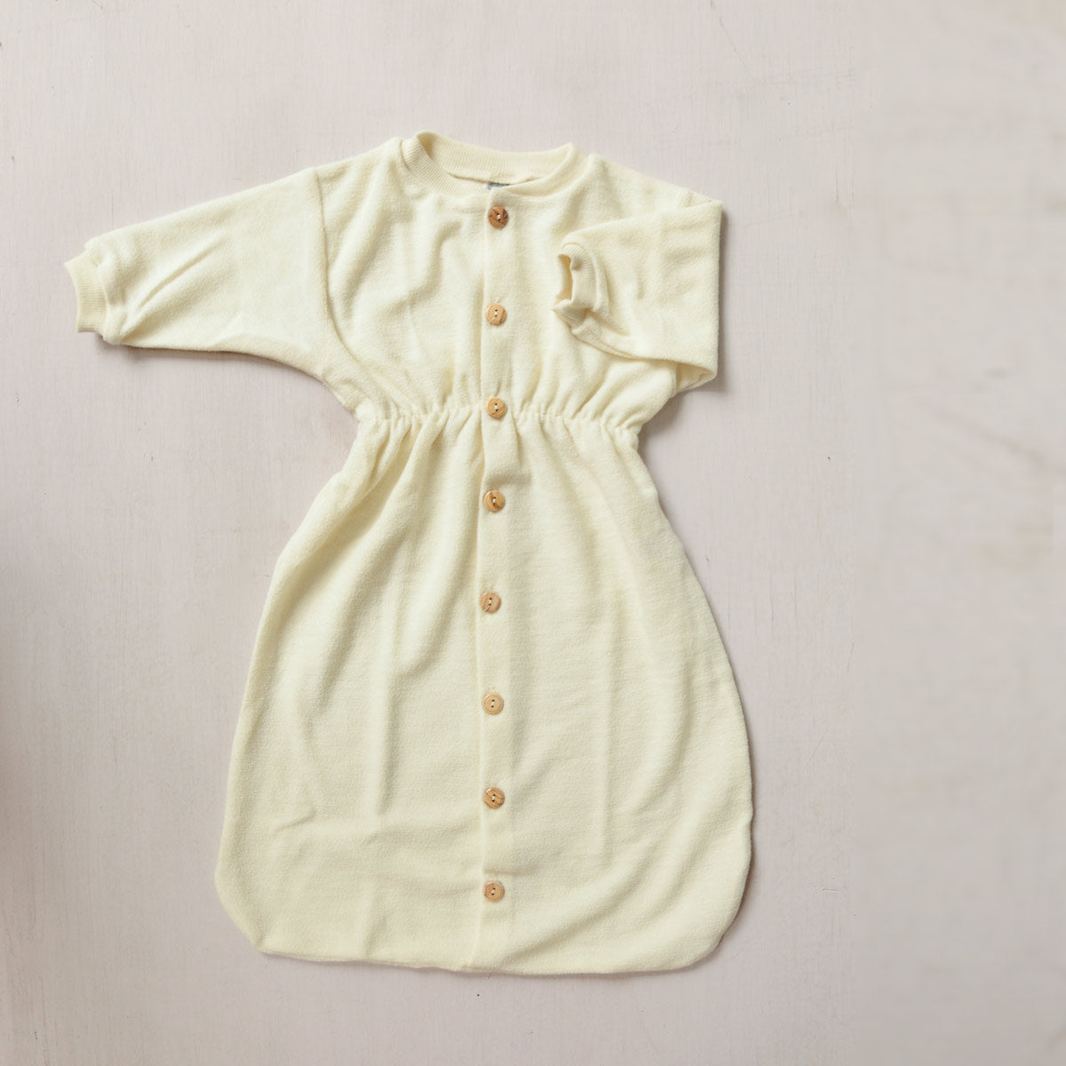 Longsleeved Sleeping Bag in Organic Wool Terry (0-18m) *Returning 2026