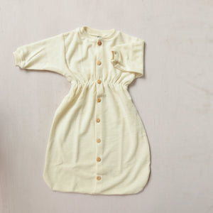 Longsleeved Sleeping Bag in Organic Wool Terry (6m-3y)