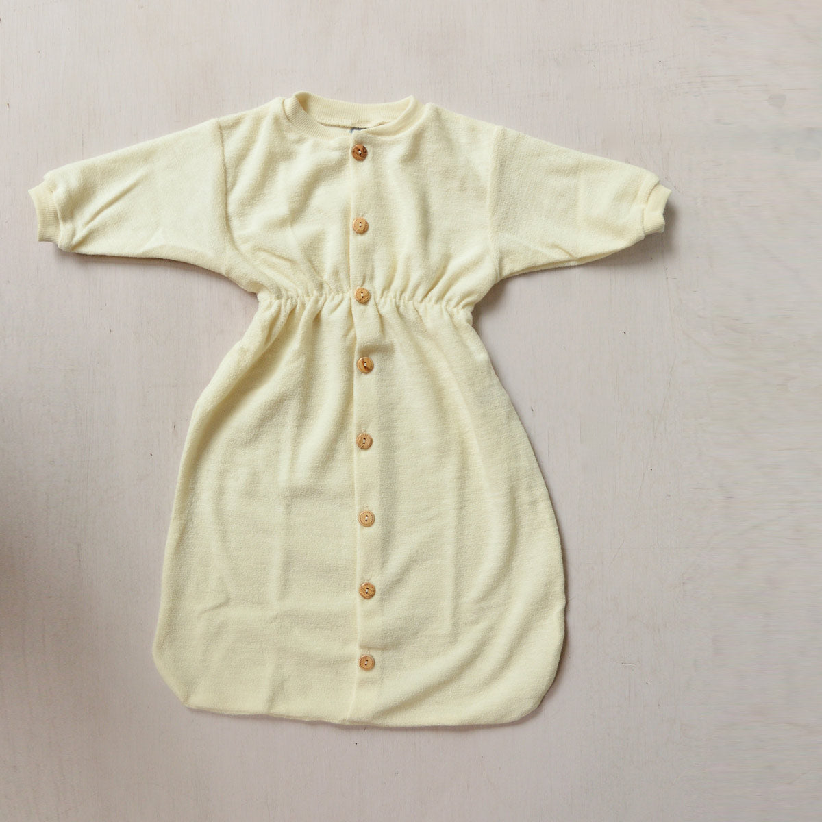 Longsleeved Sleeping Bag in Organic Wool Terry (6m-3y)
