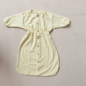 Longsleeved Sleeping Bag in Organic Wool Terry (6m-3y)