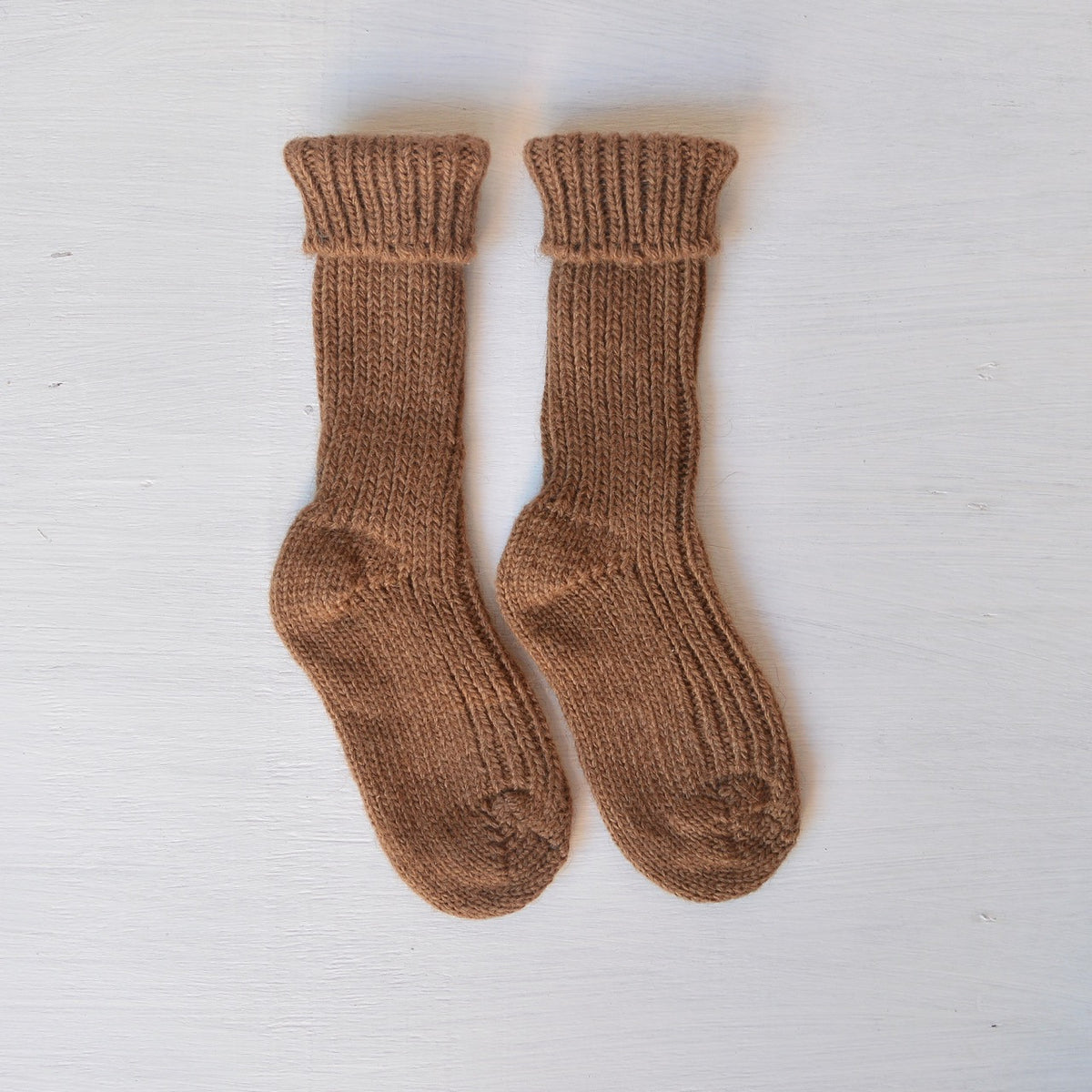 Hirsch Natur Natural Camel Wool Baby Socks from Woollykins Australia