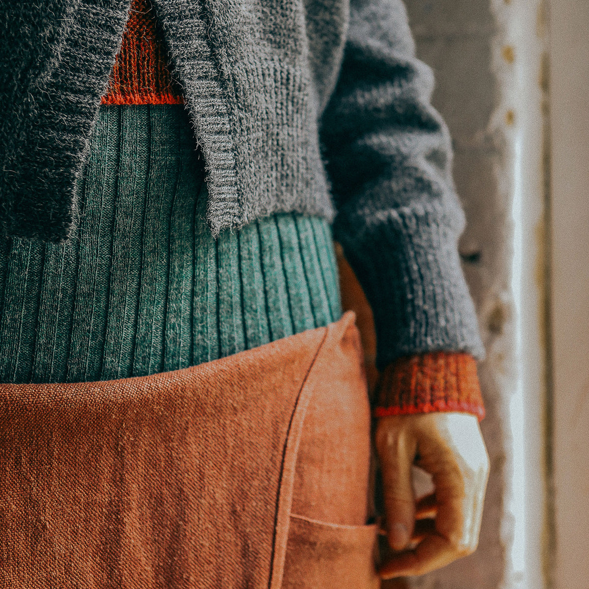 Rib Belly Warmer - 100% Baby Alpaca