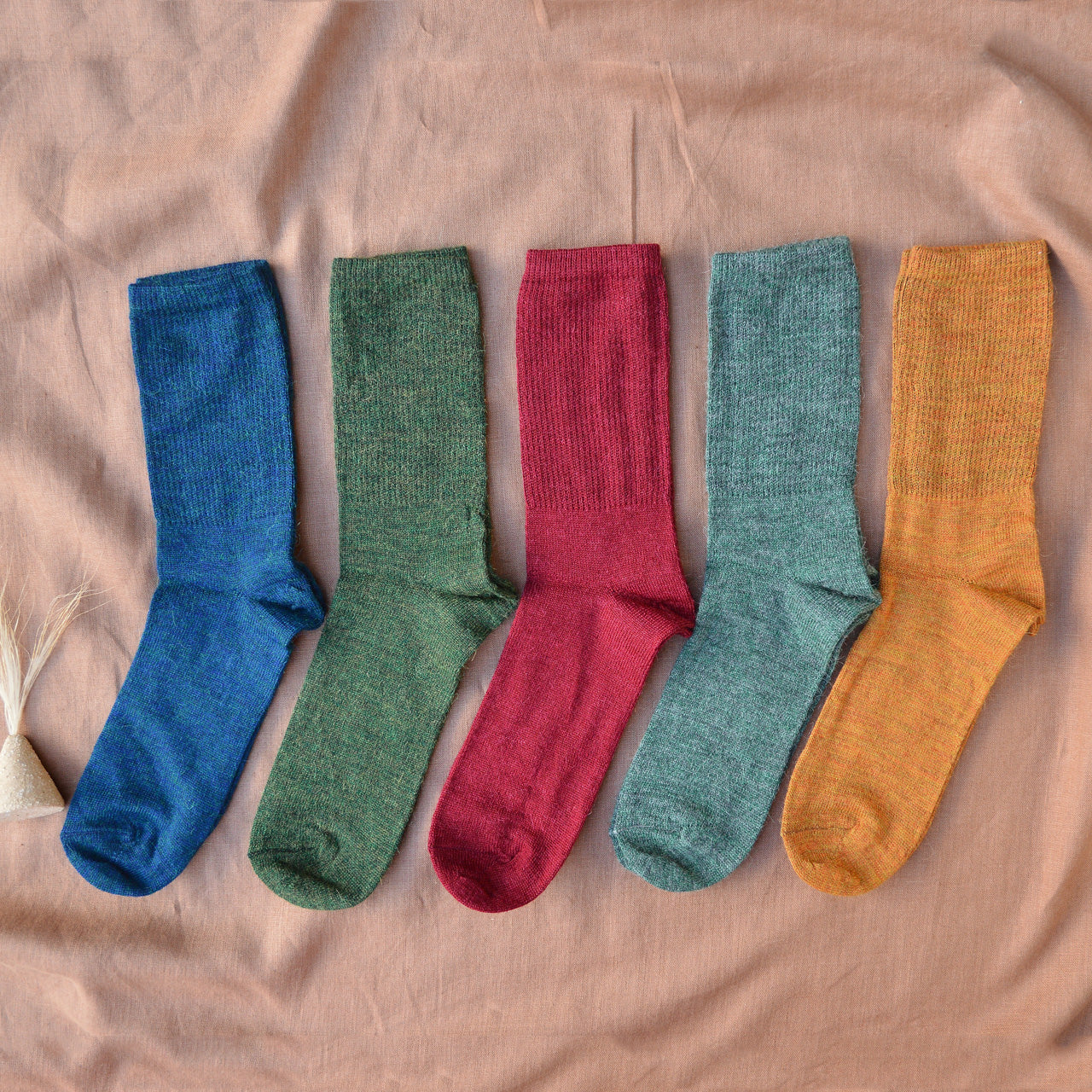 Adult's Socks in Alpaca/Merino by De Colores from Woollykins