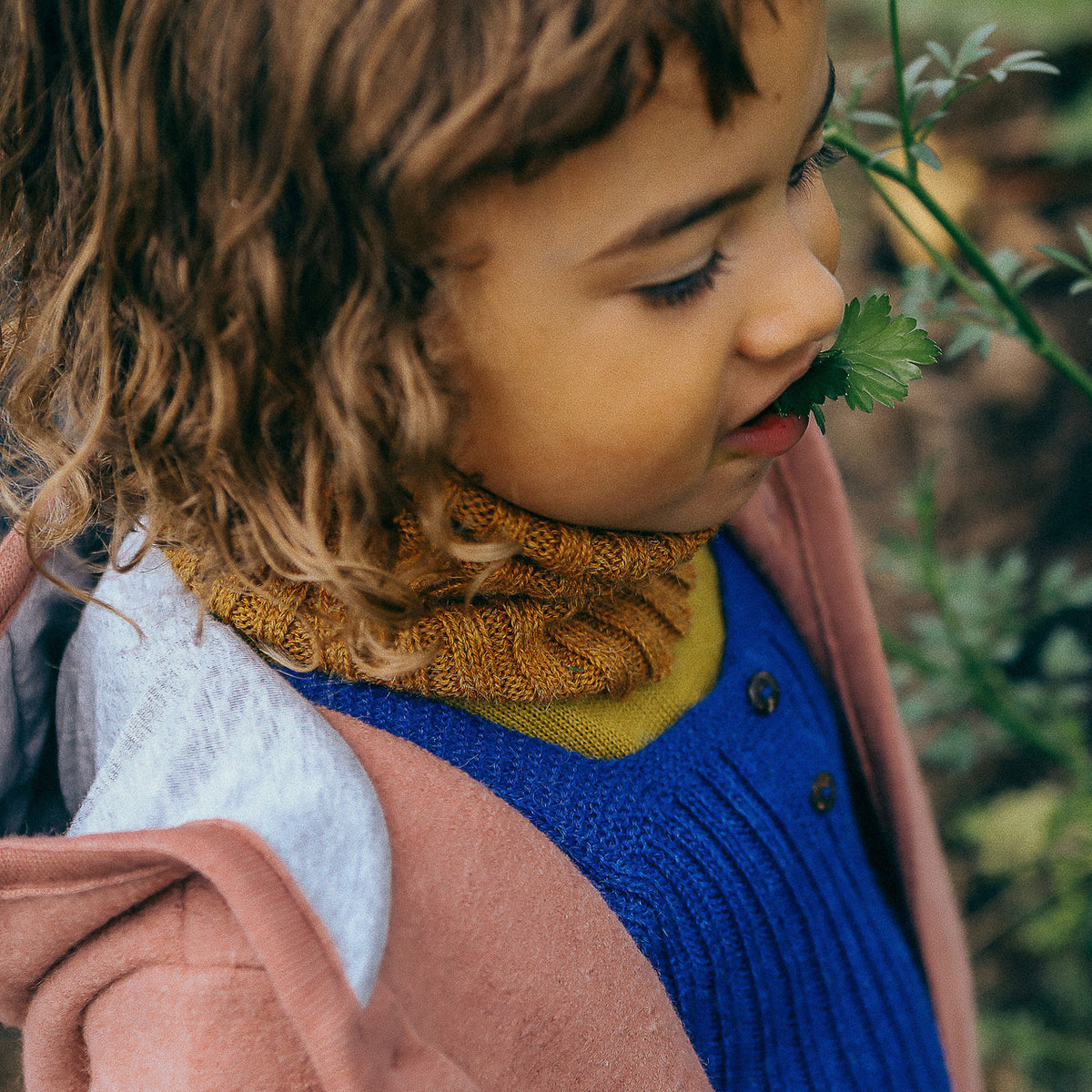 Kids Neckwarmer Tube Scarf - 100% Baby Alpaca (Navy) *Last One!