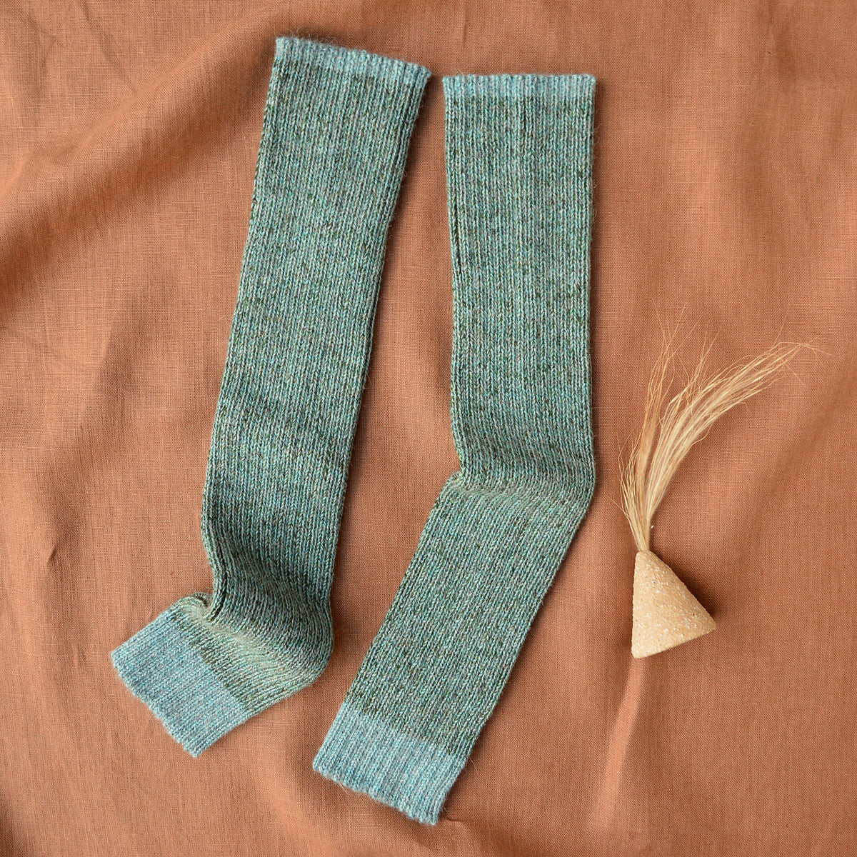 Brioche Rib Knit Legwarmers - 100% Baby Alpaca (Kids-Adults)