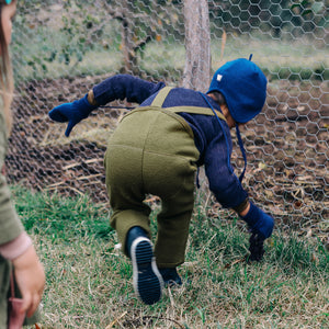 Boiled Wool Dungarees (1-8y)