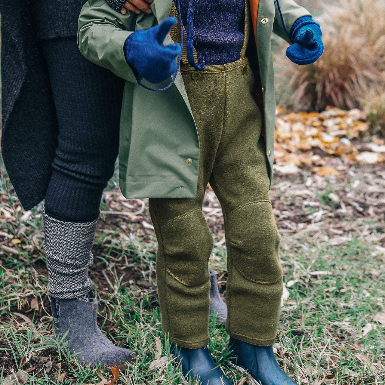 Boiled Wool Dungarees (1-8y) *Retired Style