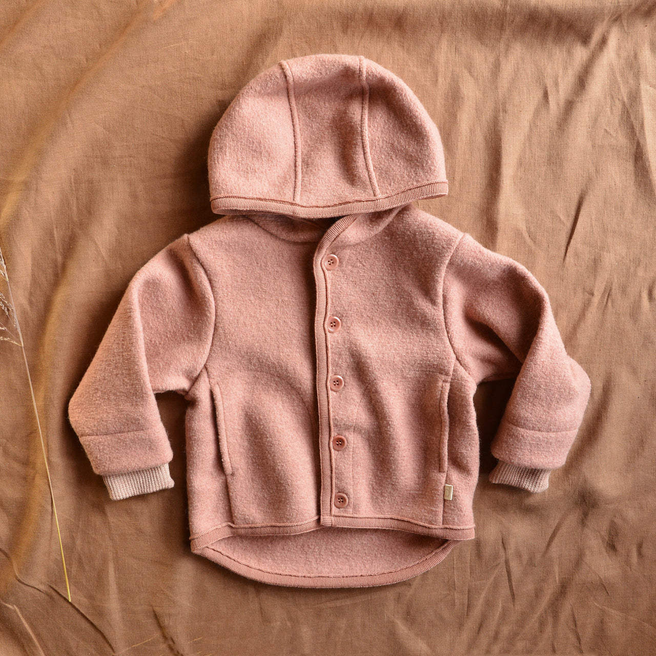 Boiled Wool Jacket - Rose (3-4y) *Retired Colour