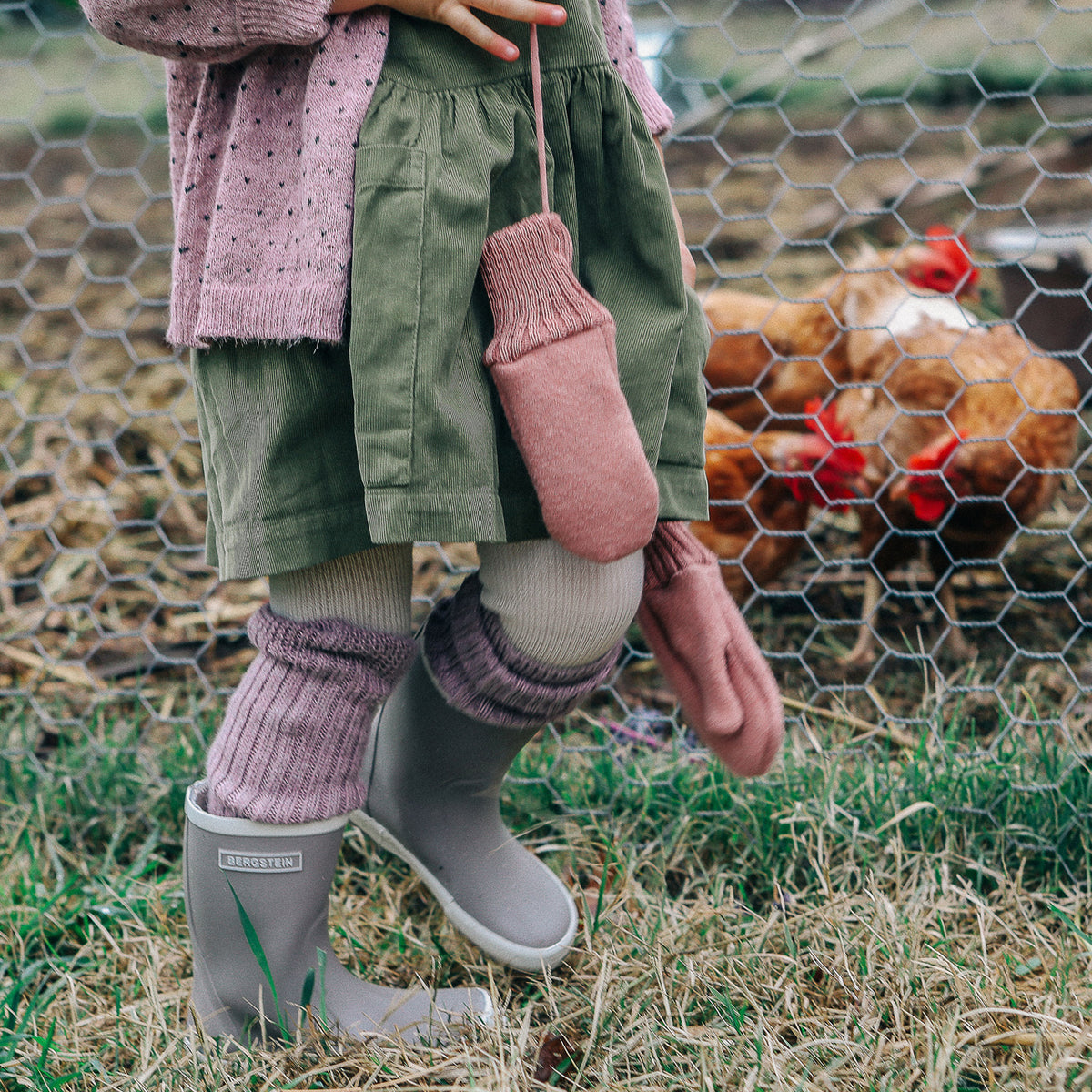 Boiled Wool Mittens - Organic Merino - Orange (0-9m) *Retired Colour