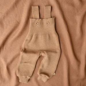 Knitted Dungarees in Organic Merino Wool - Mint (3m-3y) *Retired Colour