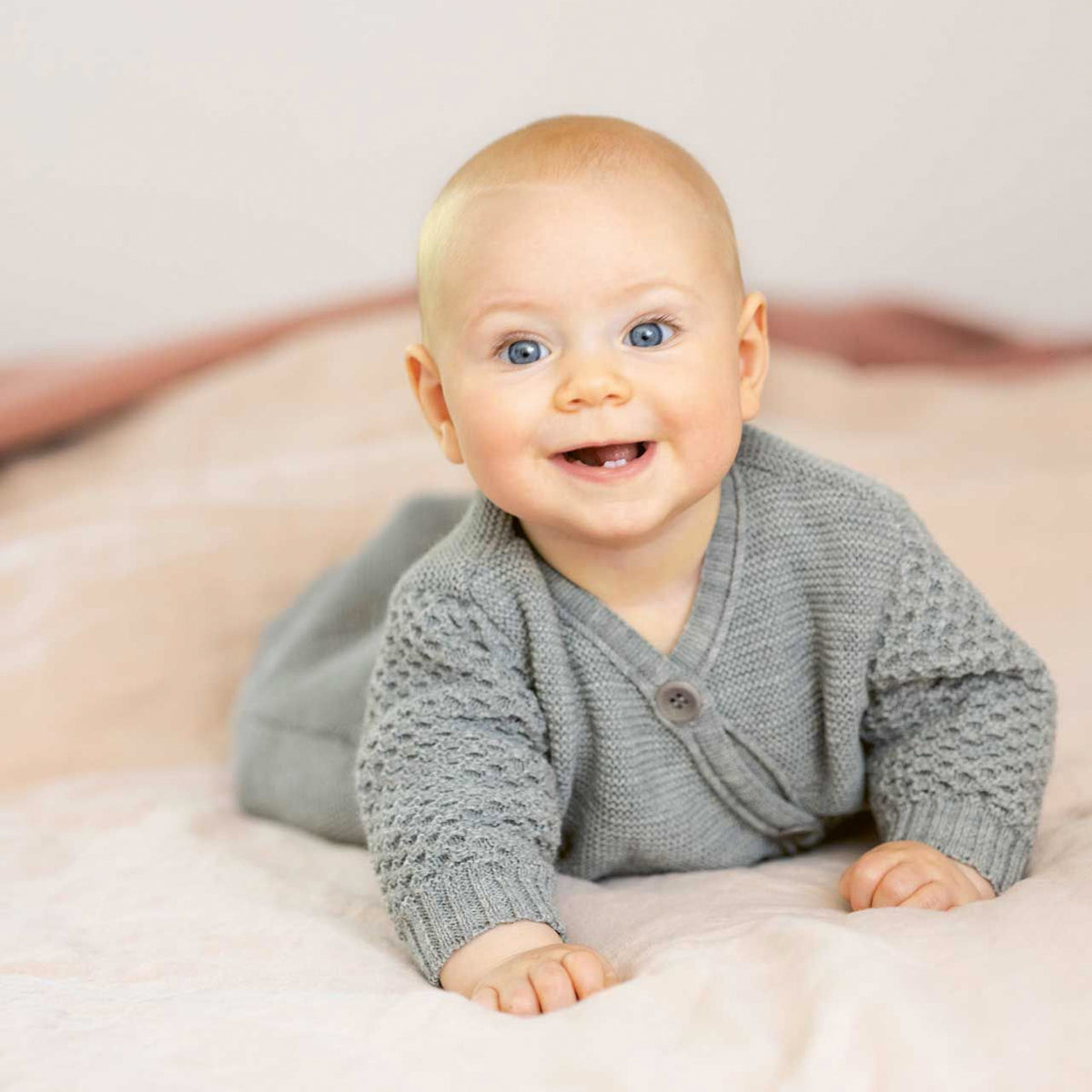 Knitted Sleeping Bag with Arms - Organic Merino Wool (0-18m)