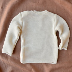 Merino Baby Jumper - Natural (0-18m)