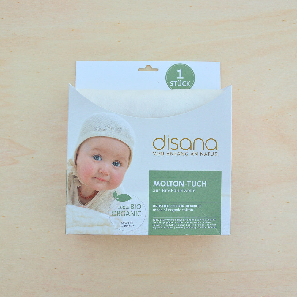 Disana, Brushed Cotton Liners/Blanket Large 80x80cm, Woollykins - Australia