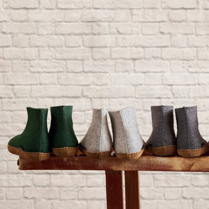 Wool Felt Slippers - Emil's Boots - Graphite AW24 (Adults 37 only) *Last ones