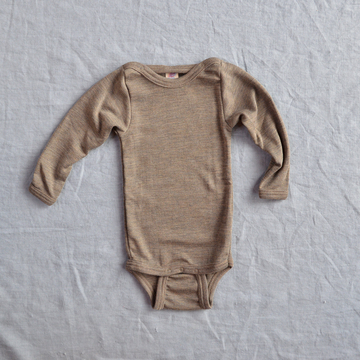 Baby Bodysuit Long Sleeve - Organic Merino/Silk (0-3yrs)