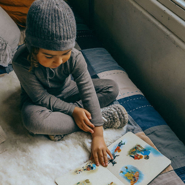 Child's Leggings - Organic Wool/Silk (1-14y)