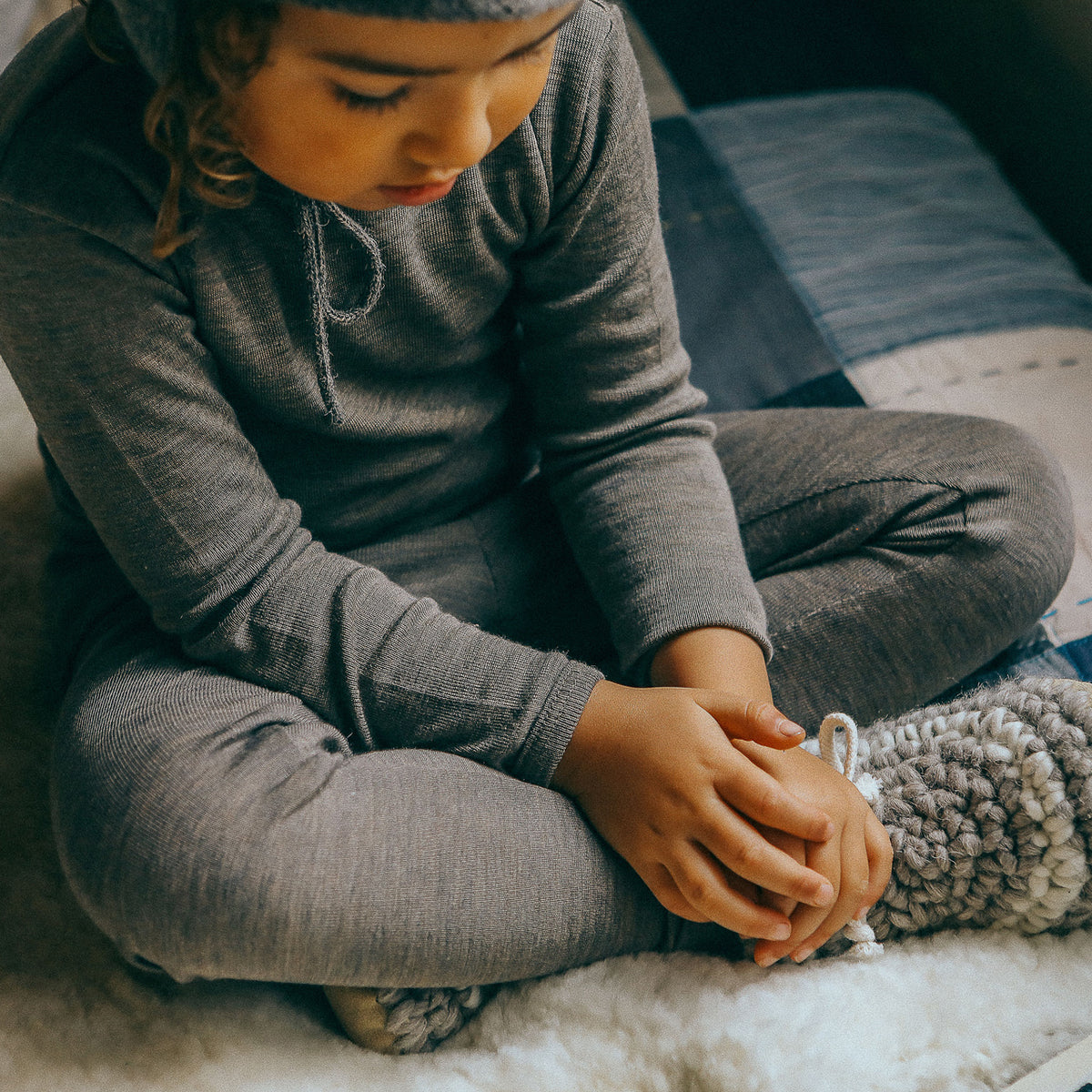 Child's Leggings - Organic Wool/Silk (1-14y)