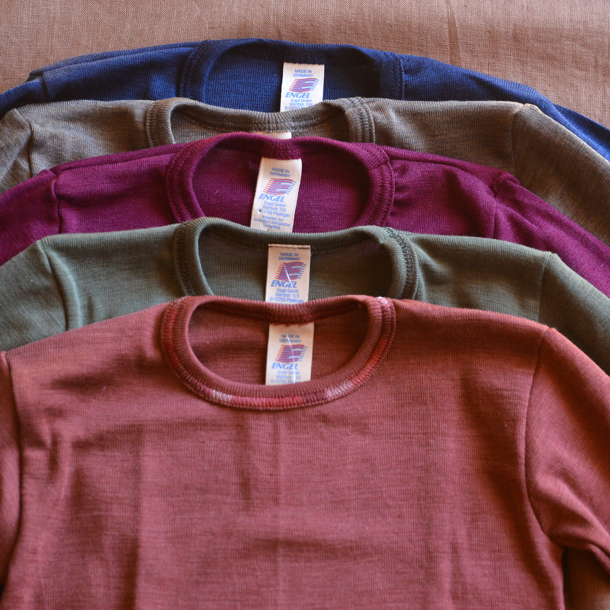 Child's Long Sleeve Top - Organic Merino/Silk (1-14y)