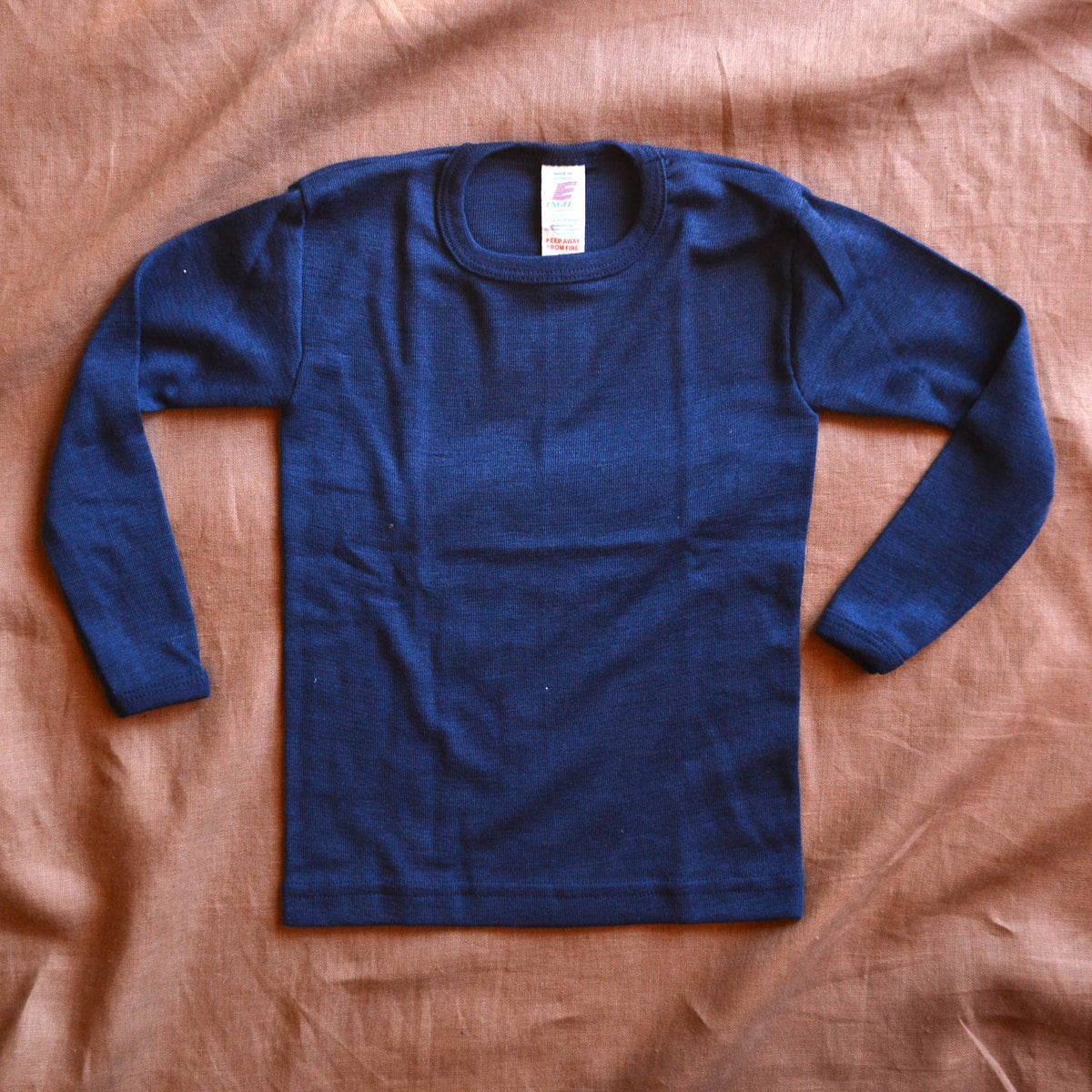 Child's Long Sleeve Top - Organic Merino/Silk (1-14y)
