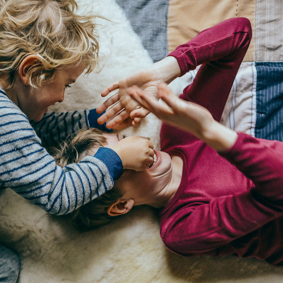 Child's Long Sleeve Top - Organic Merino/Silk (1-14y)