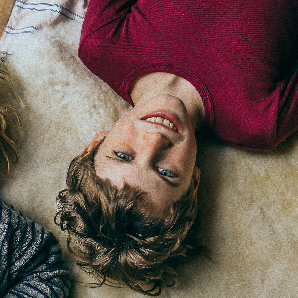 Child's Long Sleeve Top - Organic Merino/Silk (1-14y)