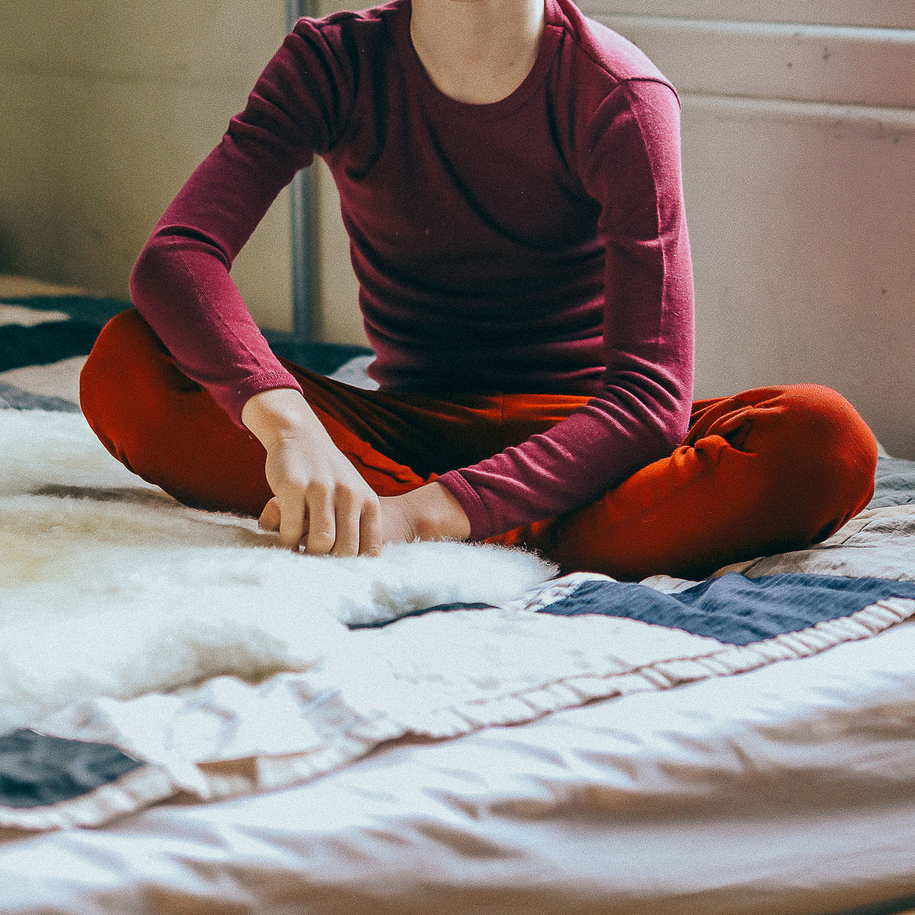 Child's Leggings - 100% Organic Merino (1-12yrs)