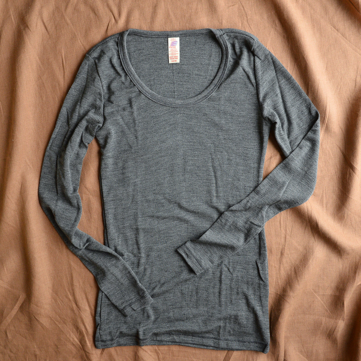 Women's 100% Organic Merino Wool Long Sleeve Top *Restocking 2026