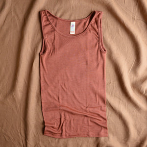Women's Sleeveless Organic Merino/Silk Vest