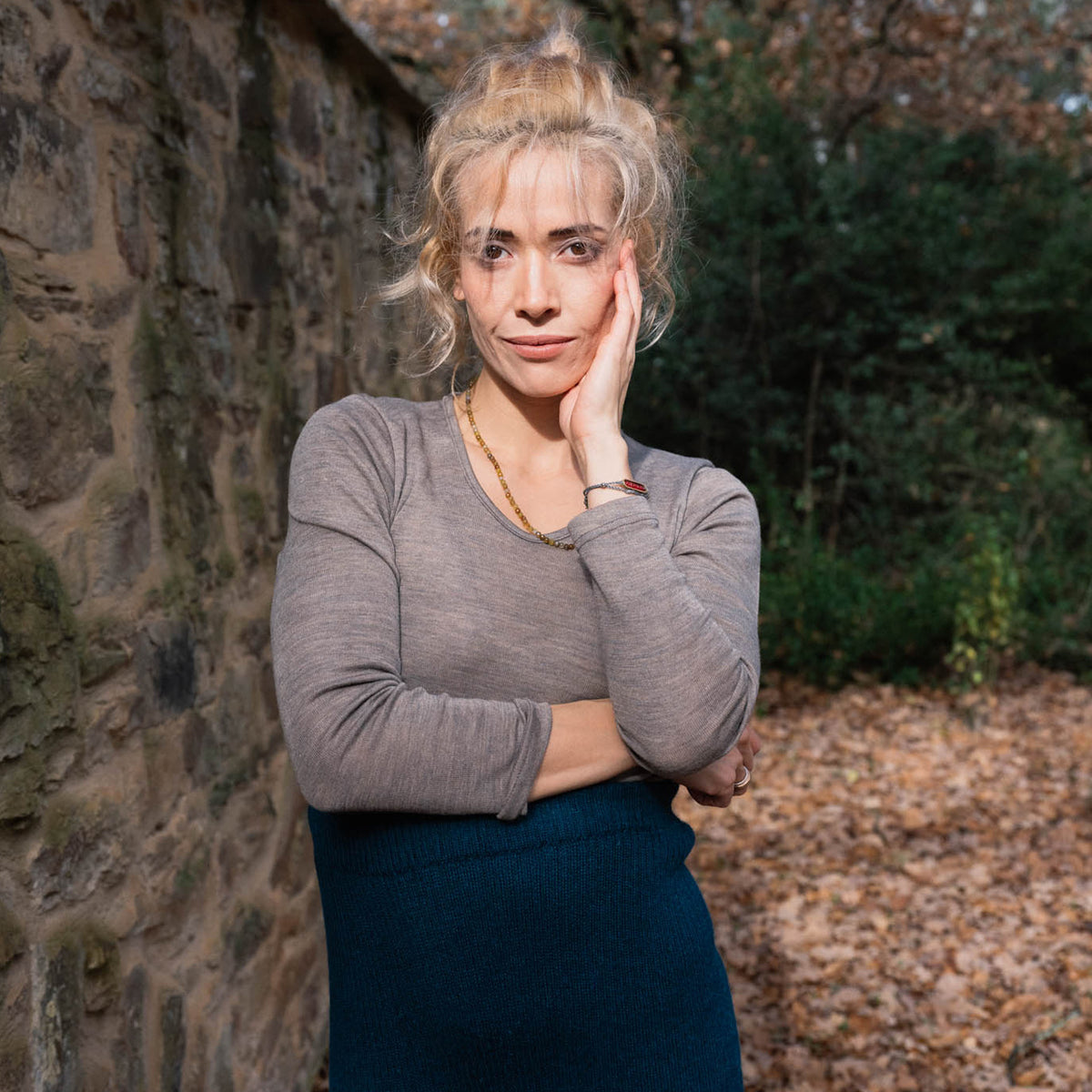 Women's Organic Merino Wool/Silk Long Sleeve Top