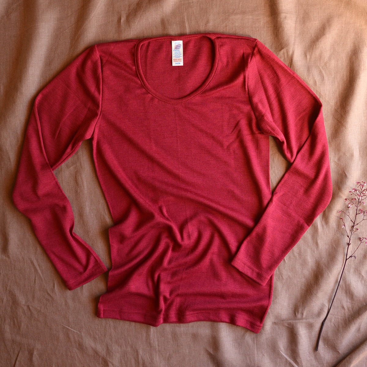 Women's Organic Merino Wool/Silk Long Sleeve Top
