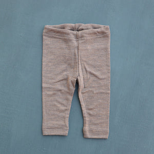 Engel, Baby Leggings in Wool / Silk Walnut - Woollykins, Australia 