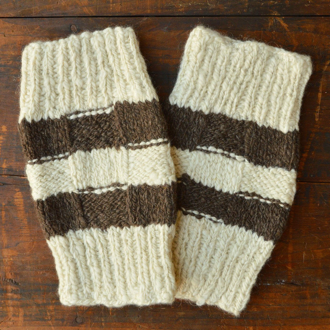 Enkhe's Hand Spun Legwarmers 100% Mongolian Sheep Wool