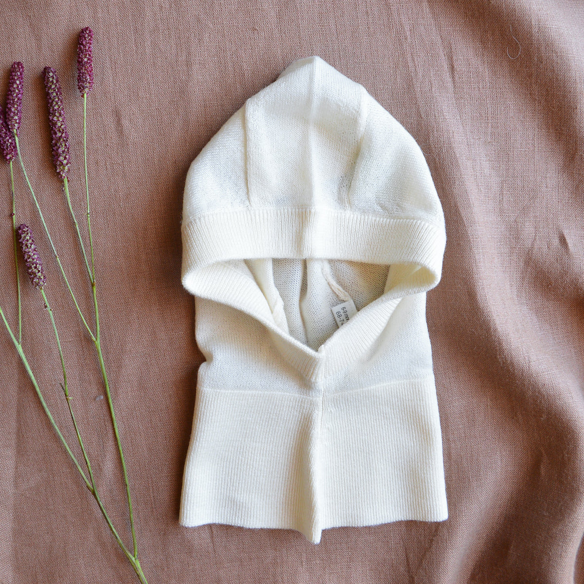 Extra Fine Balaclava - 100% Merino Wool - Ecru (6-24m) *Arriving 2026