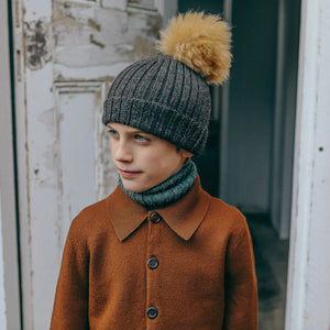 Pom-Pom Beanie - Baby Alpaca (Child-Adult) *Returning Soon
