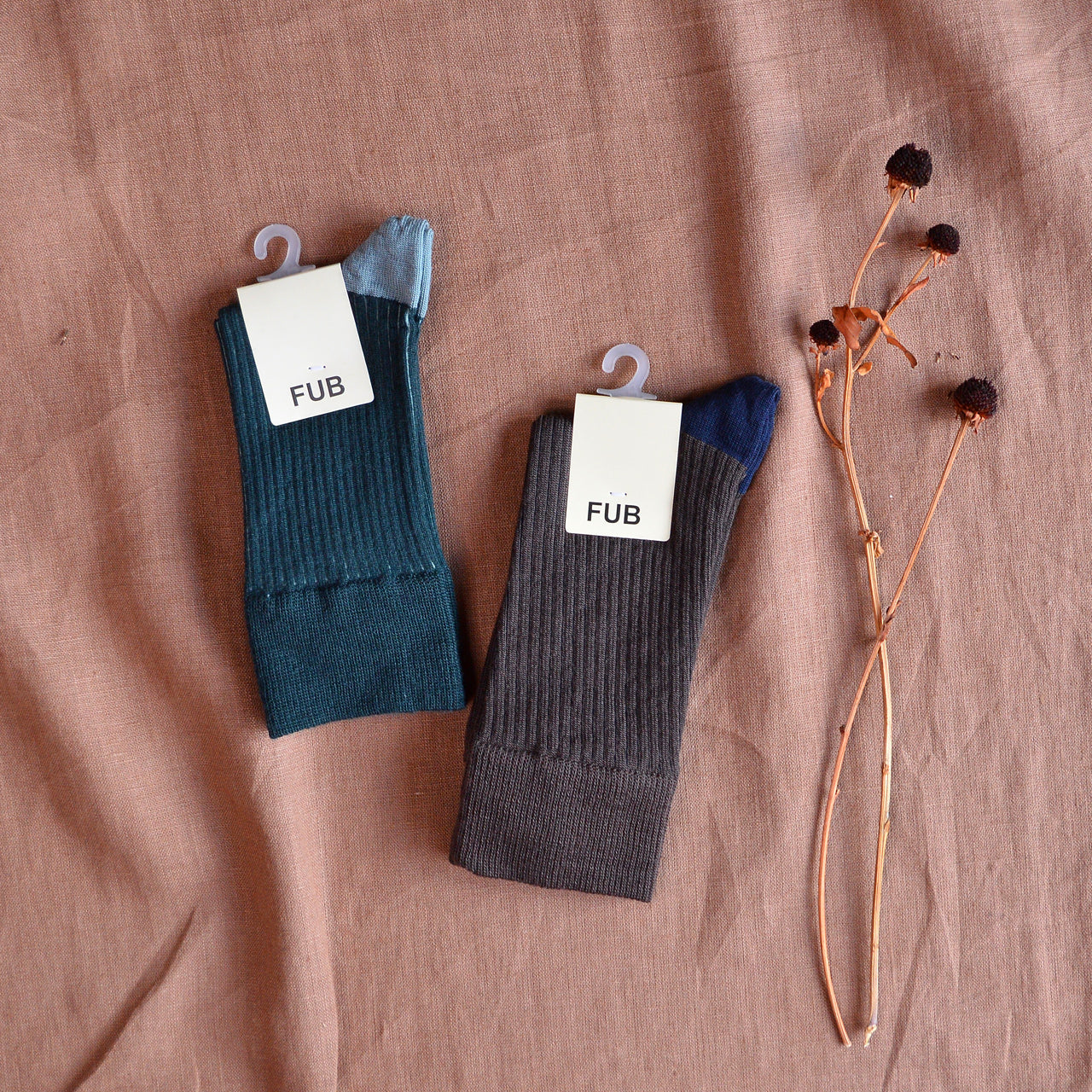 FUB Merino Wool Rib Socks (Kids sizes 33-36 only) *Last ones