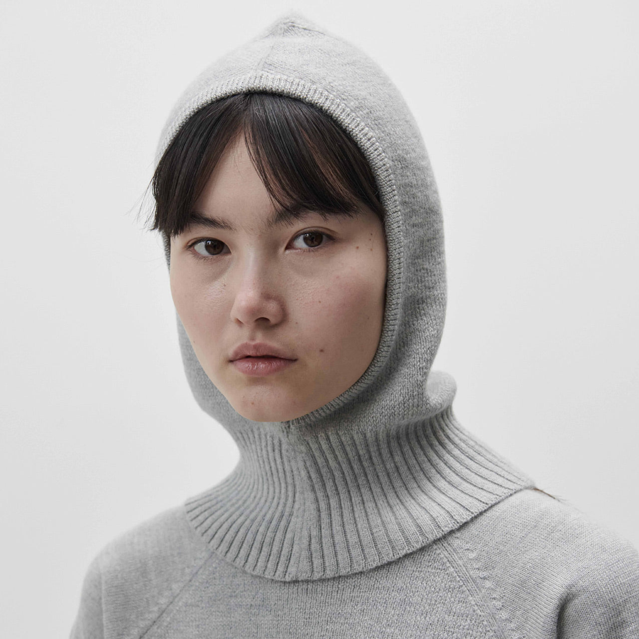 Alpaca Balaclava - Grey Melange  *Last One!