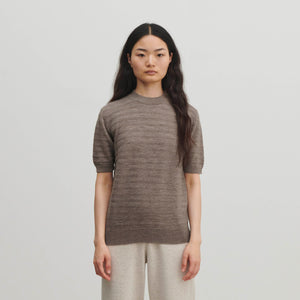 Women's Merino T-Shirt - Beige Melange (XS-XL)