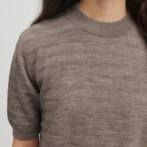 Women's Merino T-Shirt - Beige Melange (XS-XL)