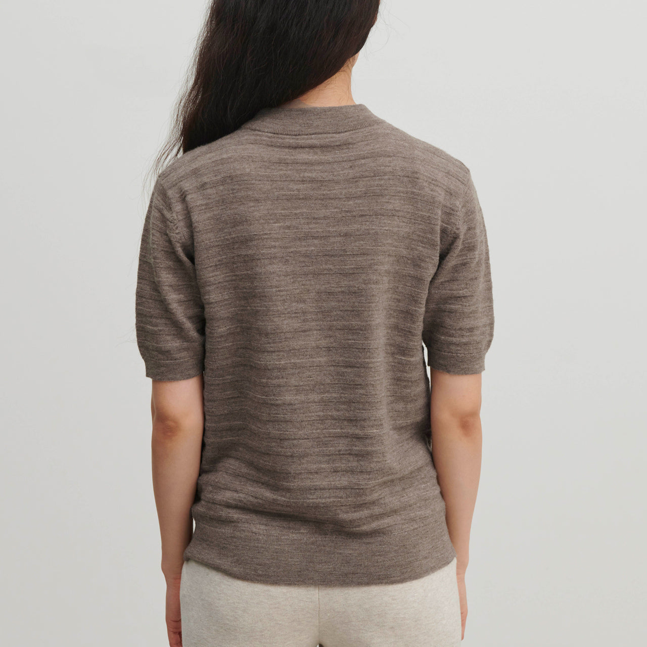 Women's Merino T-Shirt - Beige Melange (XS-XL)