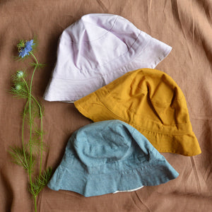 Bucket Hat in 100% Organic Cotton (Newborn-6y+)