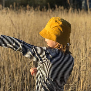 Bucket Hat in 100% Organic Cotton (Newborn-6y+)